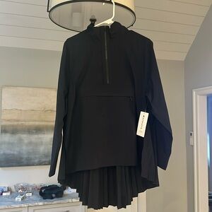 ATHLETA SOJOURN TOP. Beautifully chic with black leggings and boots.